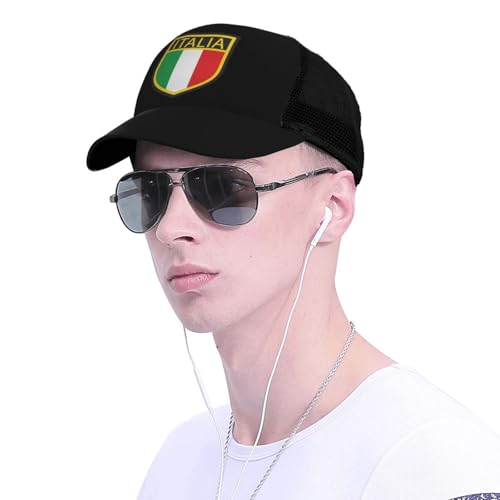 Italia Italy Italian Flag Unisex Mesh Baseball Caps - Classic Adjustable Hat4