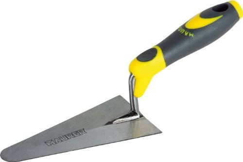 Cazzuolino Punta Tonda Stretta 120 mm Manico in Gomma Maurer