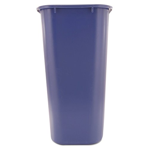 Image of Rubbermaid Commercial Products Deskside Recycling Can, 10.25-Gallon /41-Quart, Blue Recycling Symbol, Plastic, for Bedroom /Bathroom /Office /Under Desk /Sink, Pack of 12