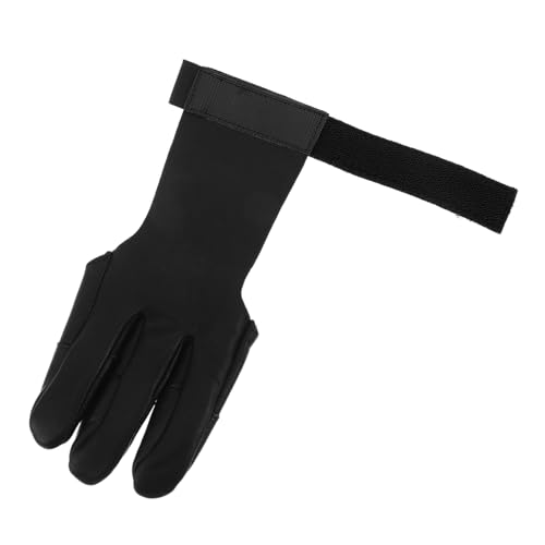 INOOMP Adjustable Archery Glove: Finger Protector for Bow - Enhanced Grip for Men Women Youth - Finger Tab for Outdoor Archery Activities
