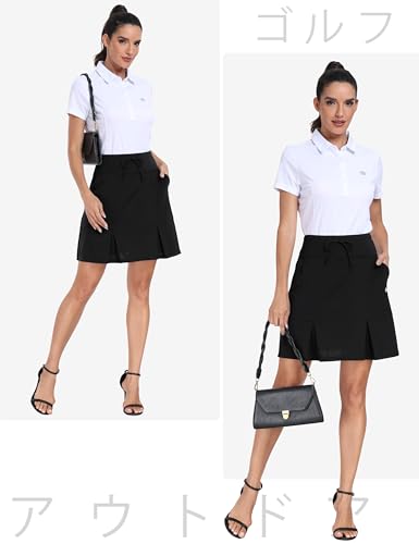 [MoFiz] スポーツスカート レディース ゴルフスカート 長め テニススコート 大きいサイズ プリーツ 着痩せ 通気 インナーパンツ付き ゴルフウェア 夏 運動着 日常服 可愛い golf 7枚目