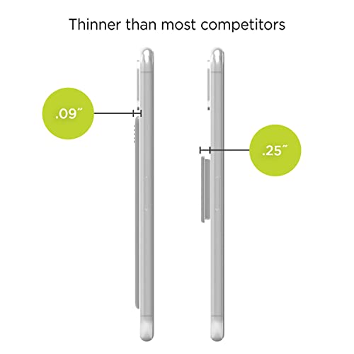 Puregear Updated Version Kikstik Universal Kickstand & Grip, Ultra-Thin, Low Profile, Compatible W/Wireless Charger, Pocket Friendly, Horizontal & Vertical Cell Phone Stand (Carbon Fiber) #TOP6