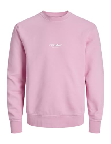 JACK & JONES Sweat-Shirt Crew Neck Jjesoho à col Rond pour Homme, Prism Rose., M