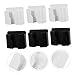 NUOBESTY 6pcs Wall Mount Phone Holder Self-Adhesive Cell Phone Bracket Data Cable Slot Smooth Design for Home Office and Bedroom Use Easy Installation White Black