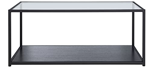 SAFAVIEH Home Collection Ackley Black Lower Shelf Living Room Coffee