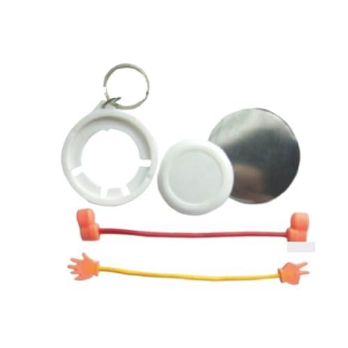 Matériel de badges boutons 58mm vierges avec finition transparente claire - 3
