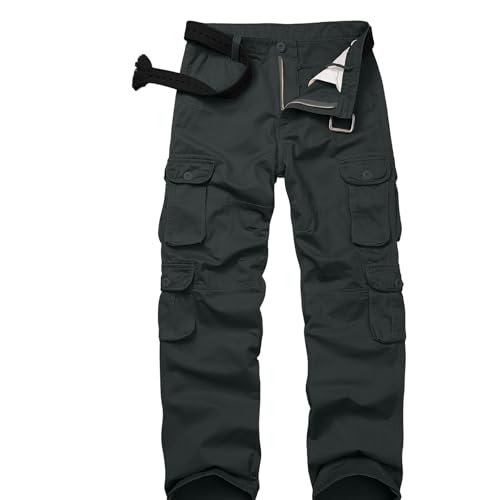 Men's BDU Casual Military Pants, Tactical Wild Army Combat ACU Rip Stop Camo Cargo Work Trousers with 10 Pockets