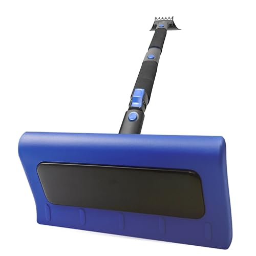 Image of EcoNour 49 inch Snow Broom with Ice Scraper for Car Windshield & Windows