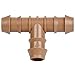 Arfun 20-Pack Drip Irrigation Barbed Tee Fittings, Fits of 1/2", 17mm .600" ID Drip Tubing