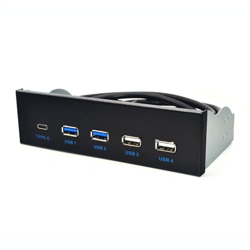 Hub USB 3.1 panneau avant 5.25 pouces pour PC de bureau