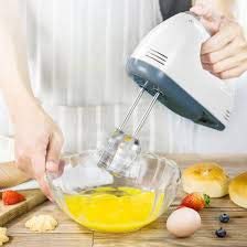 Coolcrash Magnova Hand Mixer Eletric White 300W with 7 Speed Whisk Mixer Control & etachable Stainless-Steel Finish 2 ough Hooks and 2 Whisks Beater & Whisker