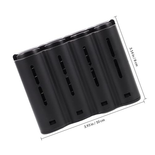 Caja de almacenamiento para monedas DOITOOL 4 compartimentos negro miniatura 2