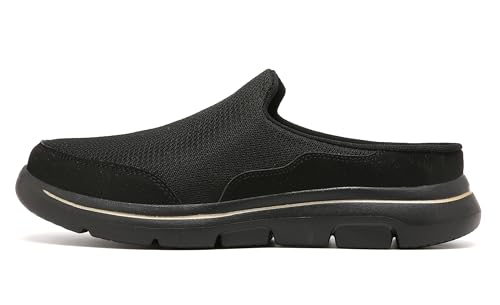 Image of Slip On Mules & Clogs for Womens Mens Light Open Back Shoes Comfort Walking Shoes Breathable Slippers Closed Toe Slides
