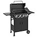 TAINO BRANDO 4+1 Gasgrill 4 Brenner Seitenkocher BBQ Grillwagen Gasgriller