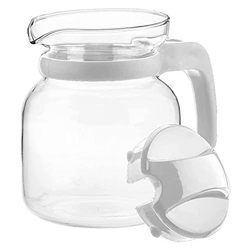 MGE, Microwave Jug, Microwave-650ml, BPA-Free Soft Grip Coffee Jug, Glass Jug with Lid, Thermal Glass Teapot - Image 2