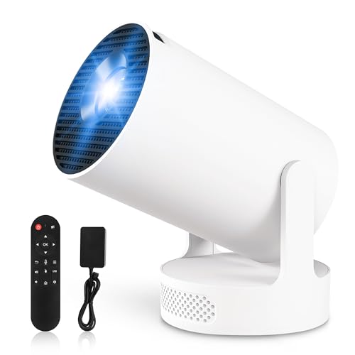 Projecteur Video Mini Videoprojecteur 4k Retroprojecteur Android 11 WiFi 6/BT 5.4 1080P Full HD Supporté pour TV PC Lap Stick HDMI Home Cinéma