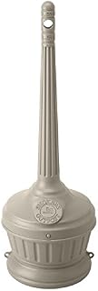 Commercial Zone Outdoor Patio Seated Ashtray, Beige