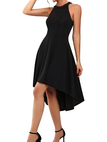 Womens Dress 2025 Spring Summer Halter Neck Sleeveless Mini Dresses