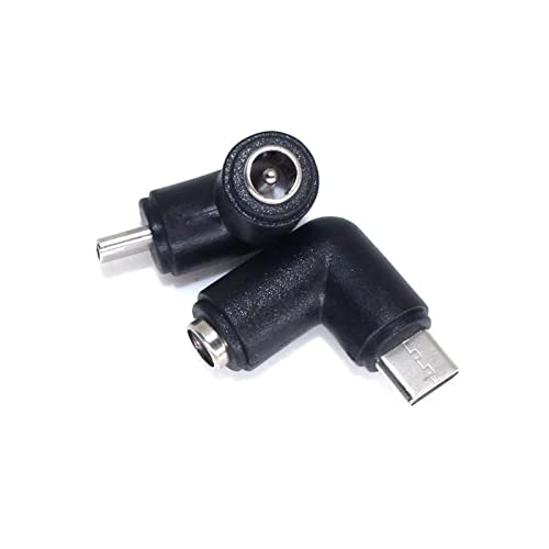 Convertisseur CC Type-C mâle vers 5.5x2.1mm femelle orientable 90 et 180°