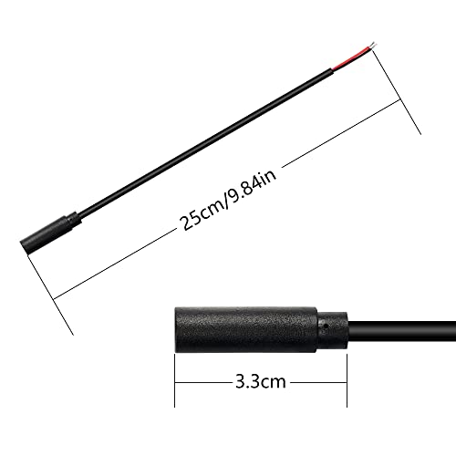 Cable audio estéreo con conector hembra 2.5mm TS 2 polos 4 unidades miniatura 5