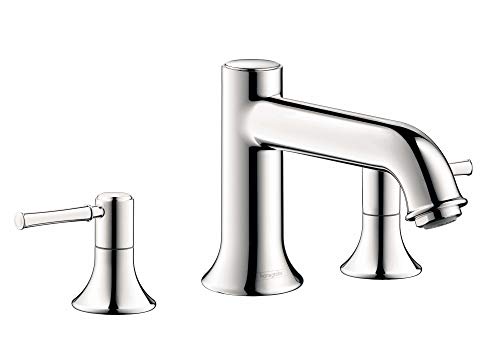 Hansgrohe Talis C Classic 2-Handle 17-Inch Wide Roman Tub Filler Freestanding Bathtub Faucet In Polished Nickel, 14313831 #TOP1