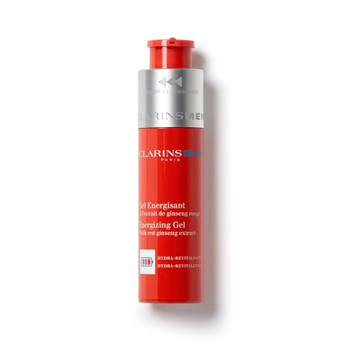 CLARINSMEN Energizing Gel | Cool, Mattifying Gel Moisturizer For Men| Energizes Skin and Locks In Moisture | Mattifies and De-Shines | Invisible, Non-Sticky Texture | All Skin Types | 1.7 Ounces