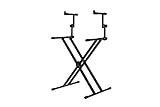 Gator Frameworks Deluxe Two Tier X-Style Keyboard Stand with Adjustable Height and Leveling Feet...