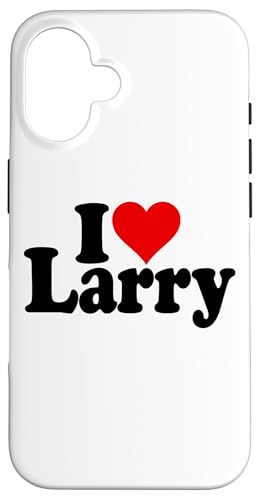 I LOVE HEART LARRY LAWRENCE NAMEE ON A TEE �X�}�z�P�[�X iPhone 16 �p