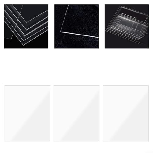 Placas de PVC transparente de 2 mm pack de 3 láminas plásticas flexibles 3