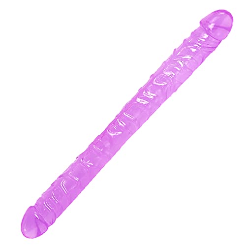 Sexy Emporium - Realistic 17.5 Inch Double Ended Dildo Waterproof Jelly Double Dongs Realistic Dildo Penis Cock Anal Butt Plug Massager G-Spot Stimulation Orgasmic Adult Sex Toys