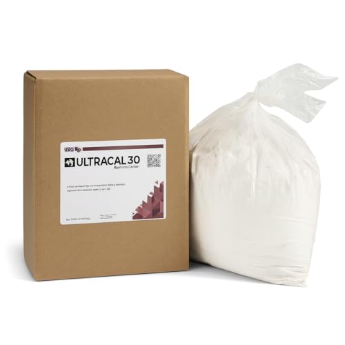 ULTRACAL 30 Gypsum Cement - 25 LBS - Mold Making and Casting Plaster Ideal for Latex Molds! Takes Excellent Detail
