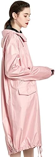 Women Raincoat Lightweight Portable Female Rain Coat Impermeable Trench Rain Poncho for Hiking Touring(XL Code)