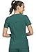 Cherokee Women's Medical Scrub Top Iflex V-Neck Knit Panel Top CK605, XS, Hunter Green
