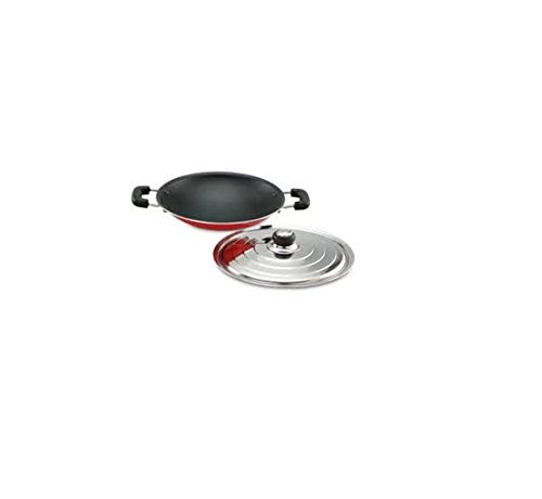 Jonty Nonstick Appachetty (Black, 20 cm Outer Dia) 2