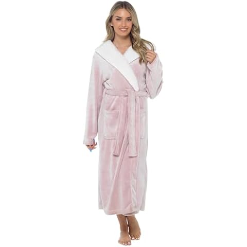 Slumber Hut Ladies Shimmer Hooded Robe Cover