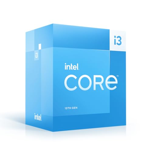 Intel® Core™ i3-13100 Desktop-Prozessor 4 Kerne (4 P-cores und 0 E-cores) 12 MB Cache, bis zu 4,5...