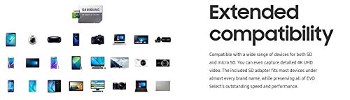 Samsung (Mb-Me64Ga/Am) 64Gb 100Mb/S (U3) Microsdxc Evo Select Memory Card With Full-Size Adapter #TOP6