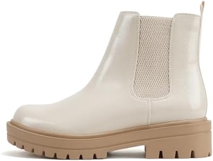 Soda Pilot ~ Women Lug Sole Low Heel Chelsea