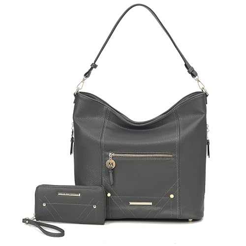 Image of MKF Collection Shoulder Bag for Women, Vegan Leather Top-Handle Crossbody Bag Handbag Purse by Mia K