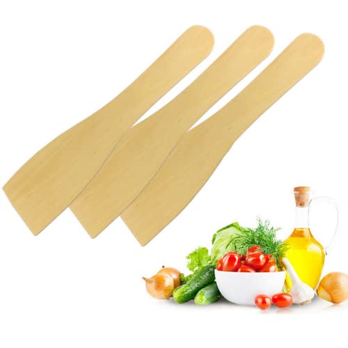 LATRAT Juego de 8 espátulas de madera, utensilios de cocina antiadherentes (21 x 5 cm)