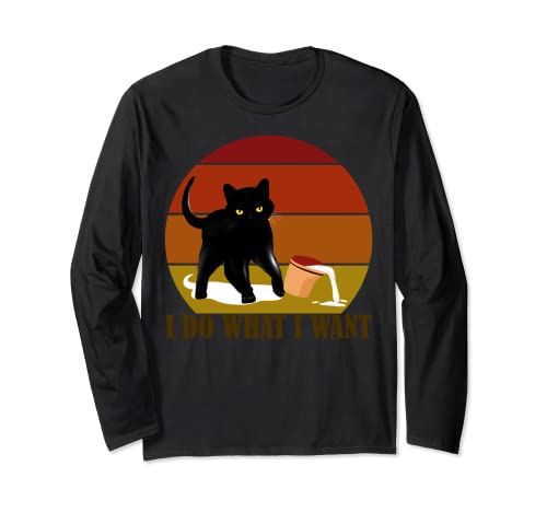 Hago lo que quiero Gato Headstrong Estado de ánimo Manga Larga