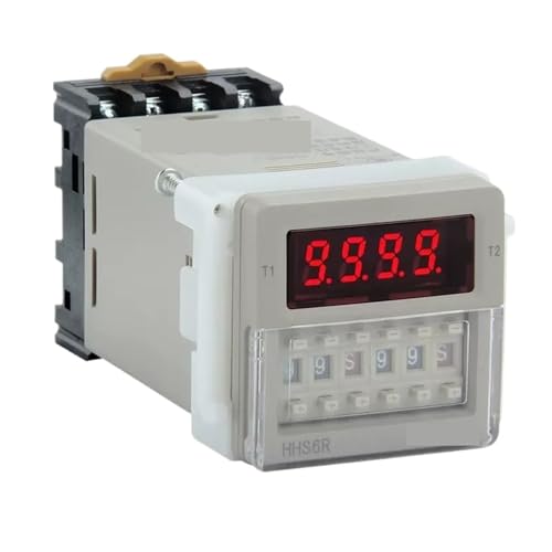 Relais de puissance HHS6R double temporisation réglable cycle de temps écran LED