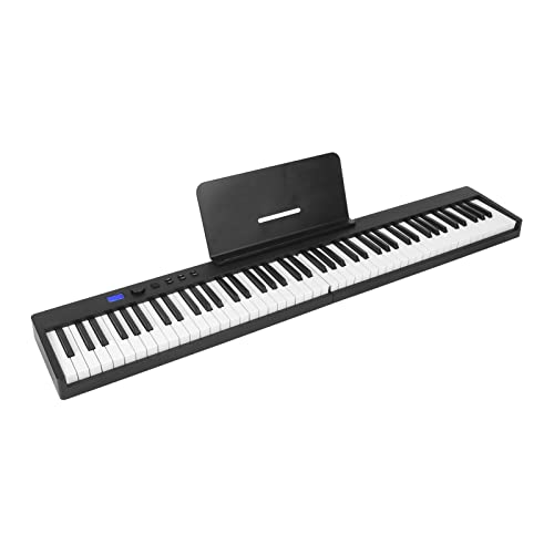 Bewinner 88 Key Digital Piano Keyboard Portable Foldable Electric Piano Keyboard with Semi Weighted Keys HiFi Stereo Sound USB Folding Piano Keyboard for