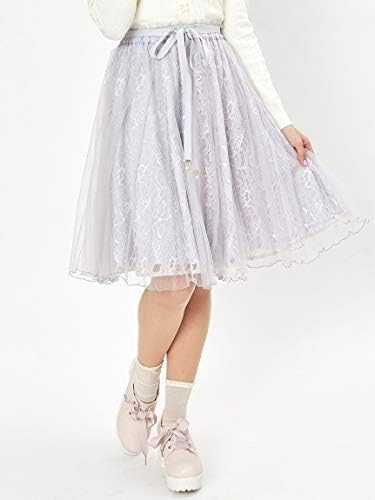 Amazon Cherite By Primepattern シェリエットバイプライムパターン グログランリボンレースチュールスカート グレー M スカート 通販