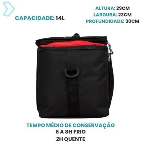 Bolsa Térmica Fitness Sport Academia Marmita Necessaire Dagg (Vermelho)