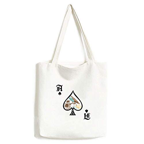 Sac à main lavable motif oiseau Freehand bleu noir pour dire adieu aux taches