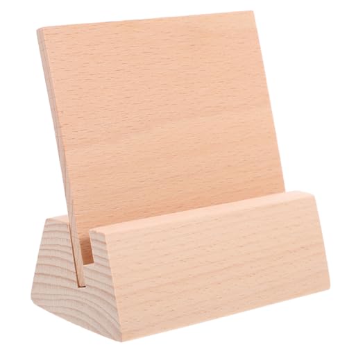 BESTOYARD 木製カードホルダー 卓上名刺スタンド 軽量コンパクトで持ち運び簡単 省スペース設計 おしゃれなデスクアクセサリー カード立て