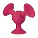 Nuby Silly Three Prong Interactive Suction Toy with Built-in Rattle, Pink