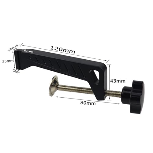 Clip de fixation à glissière rapide pour rail de guidage et table de menuiserie
