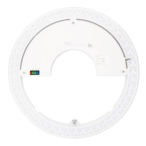 INNOVATE Circolina LED magnetica [24W 297 mm 3600 Lm Color Switch 3000/4000/6000 K] Retrofit per Plafoniera led soffitto I Sostituzione plafoniera con ventilatore Neon circolare Plafoniere cucina